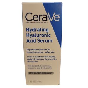CeraVe Blue and White Face Hydrating Hyaluronic Acid Serum for Ultimate Skincare